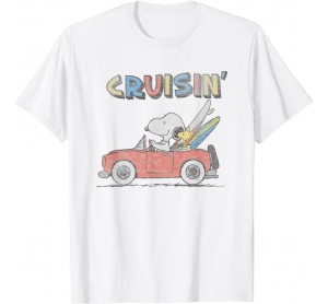 Peanuts Snoopy and Woodstock Cruisin_ T-Shirt